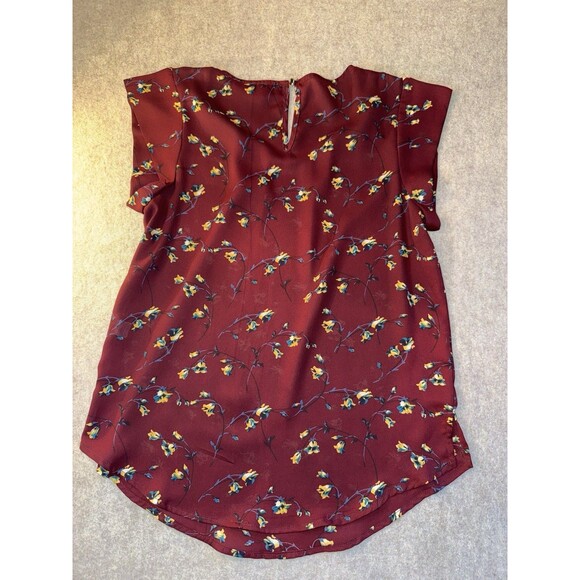 Alice Blue Women’s Floral Blouse Size XS Cap Sleeve - Picture 7 of 7